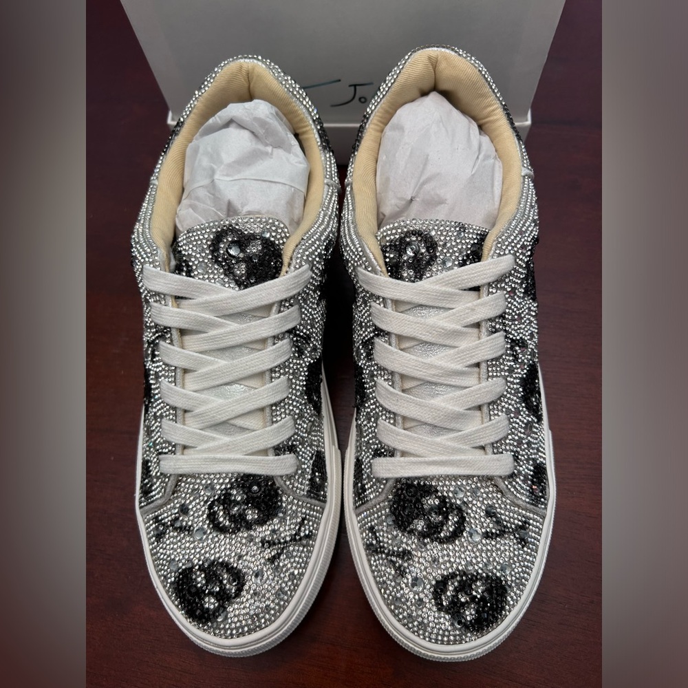 Betsy Johnson Sidny Skulls rhinestone shoes